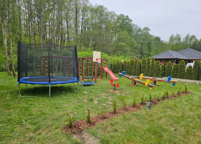 Letniskowy - Czerwony Całoroczny Dom wakacyjny *