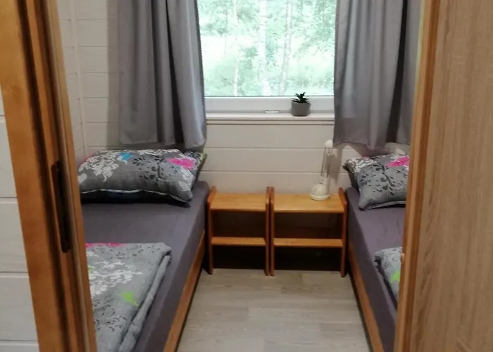 Letniskowy - Czerwony Całoroczny Dom wakacyjny Rzeczenica